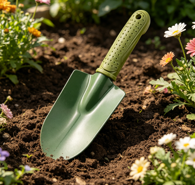Alloy Gardening Shovel – Non-slip plastic handle, for digging and lawn planting - Image 2